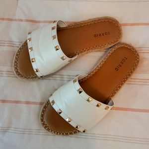 Torrid size 8W sandals.